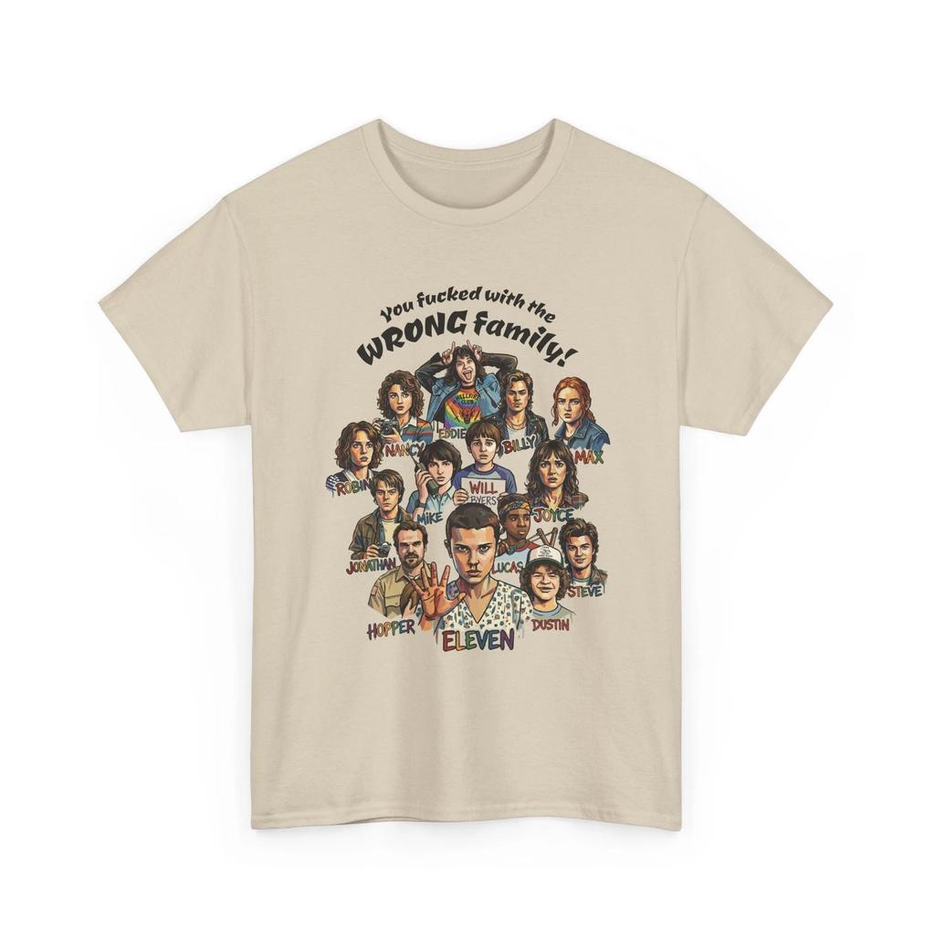 Футболка Ты связался не с той семьей Stranger Things 100% хлопок S-XL++ унисекс