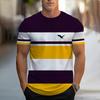 Fashion Striped 3D Printed T-Shirt Clothing 2025 Casual Men's Tops Simple Casual Men's Short Sleeve T-shirts New O-neck T Shirt