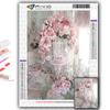 Cross Stitch Kit DIY Diamond Embroidery Pink Roses Diamond Painting Home Decor