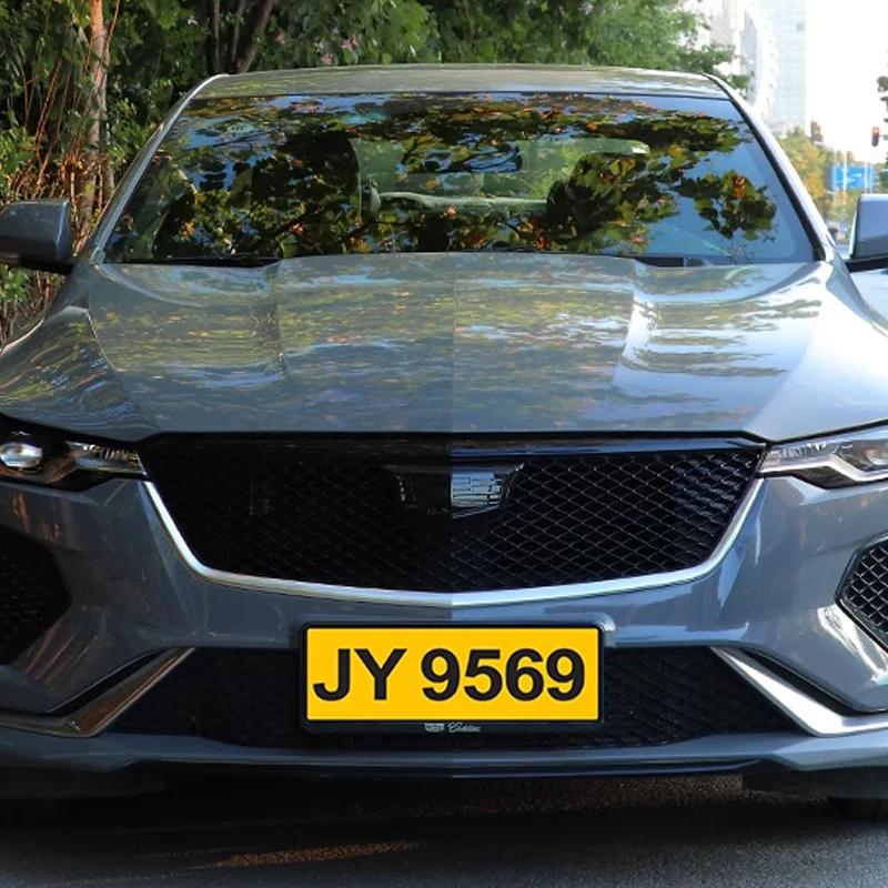 2 шт. Эмблема CT5 для Cadillac Наклейки на задний багажник Автоаксессуары для тюнинга Логотип автомобиля ABS Передняя решетка Внешний стайлинг