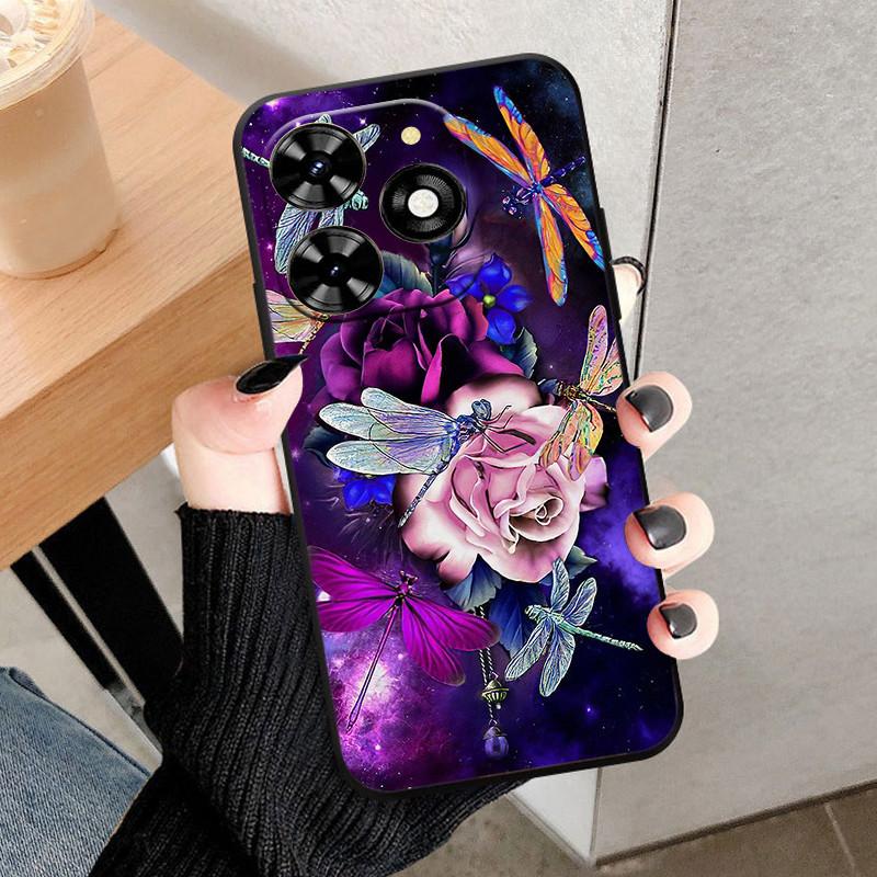 Чехол для Infinix Hot 40 Pro 40i Черный Мягкий Силикон ТПУ Защитный Чехол для Телефона Для Infinix Hot 40i Fundas Оболочка Hot40 Pro Coque