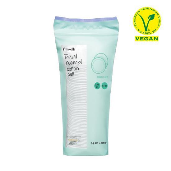 Fili Milli Dual Round Cotton Pads (60P), Korean Cosmetics