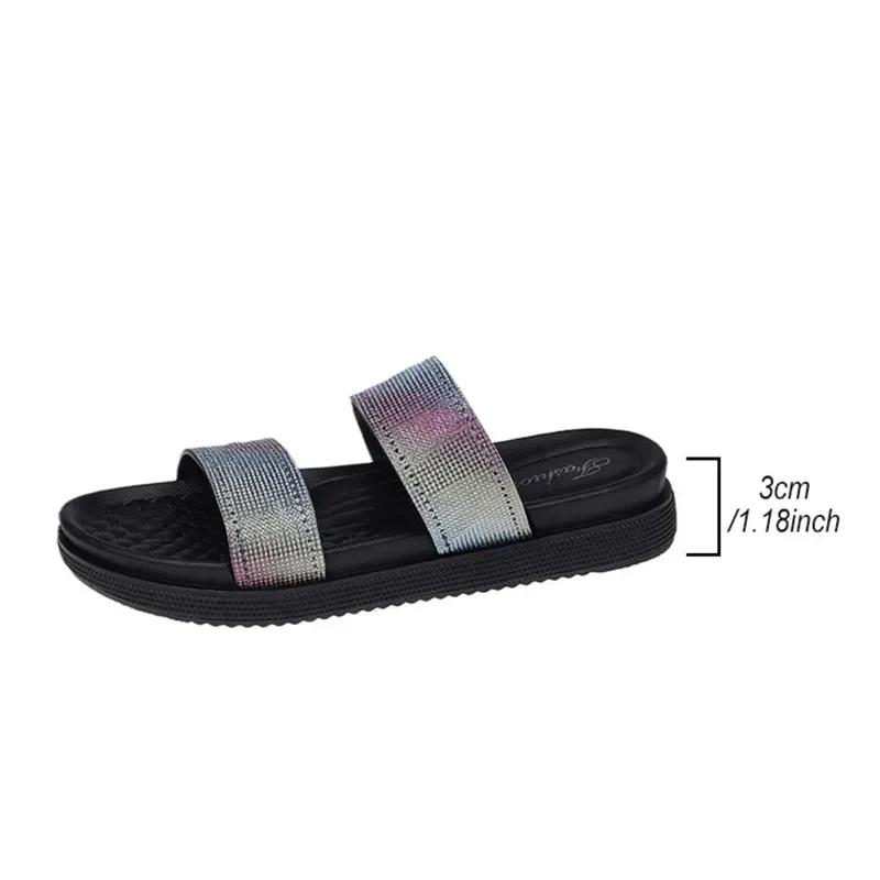 Women's Slippers with Soft Heel and Mixed Colors Fashion Women's Shoes 2024 Outdoor Platform Daily Leisure Women's Slippers