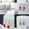 Fashion Christmas Drop Earrings for Women Santa Claus Christmas Tree Deer Bell Glove Dangle Earrings Party Holiday Jewelry Gift