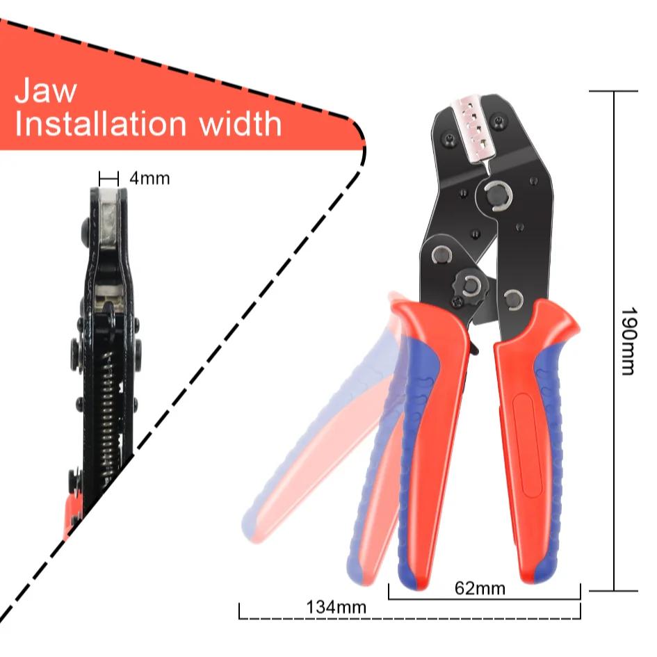 8 шт./набор клещей для обжима, электрические зажимы для зачистки проводов, сменные губки 2,8 4,8 6,3, фотоэлектрические изолированные клеммы, ручные инструменты
