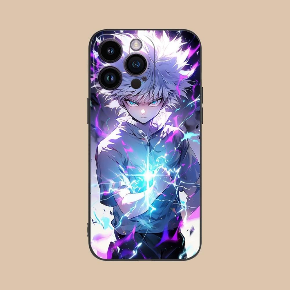 Чехол для мобильного телефона Hunter Killua для iPhone 15 14 13 12 11 X XR XS 8 7 Pro Max Plus Mini Черный Мягкий Чехол для Телефона Funda