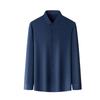 Men's Long-Sleeved Shirt Trendy New Casual Top Spring and Autumn Korean Style Shirt Printed Business Dad Wear