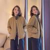 Women's Retro Quilted Baseball Jacket - Versatile 2024 Autumn/Winter Zipper Cotton Jacket, Petite Fit, Trendy Casual Fashion.