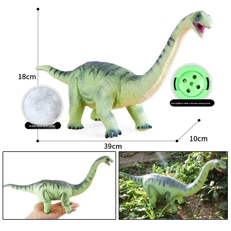 Мягкая силиконовая модель динозавра для детей, коллекционная, забавная, развивающая игра, подарок