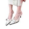 Fashion New Women's Shoes Pumps Sandals Spring Fashion Pointed Toe Slingbacks Female Footwear Summer Ladies Shallow Shoes High Heels