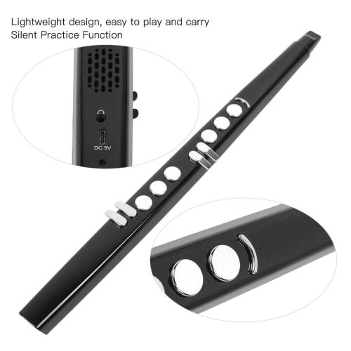 Electric Wind Instrument, 13-note Electric Blowpipe, Electronic Saxophone Blowpipe Rise/fall Button Wind Instrument, 15 Levels of Blow Sensitivity, LE