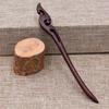 Hair Clasp Ladies Gift Wooden Vintage Ebony Accessories Guajacwood Hairpin