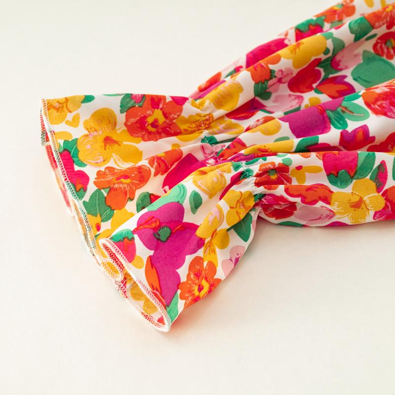 Осенне-зимнее женское плиссированное длинное платье для отдыха с круглым вырезом и длинными рукавами с принтом