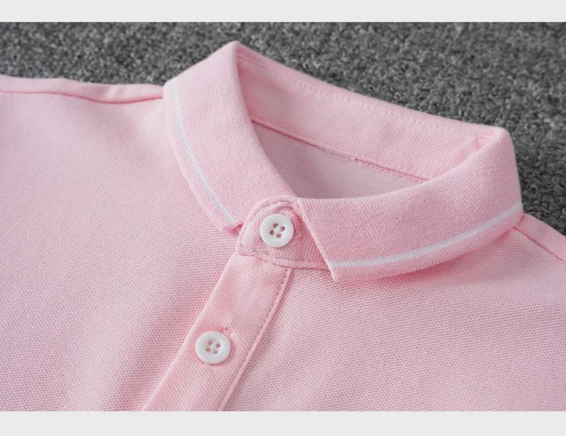 Летняя детская хлопковая рубашка-поло с коротким рукавом 2023 г. — школьная форма в корейском стиле