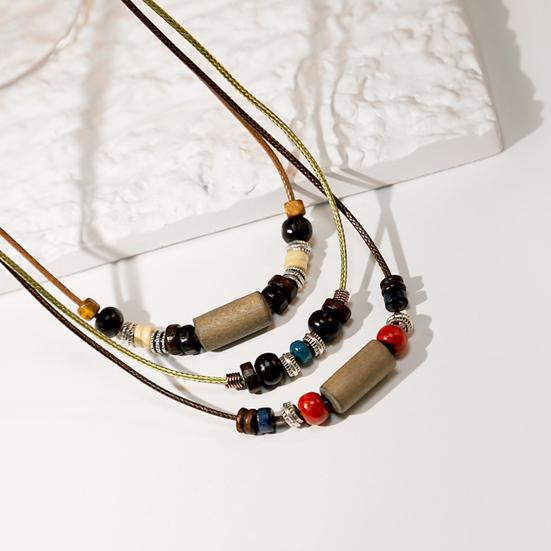 Популярное многослойное богемное плетеное ожерелье в этническом стиле, модный свитер, ювелирный аксессуар