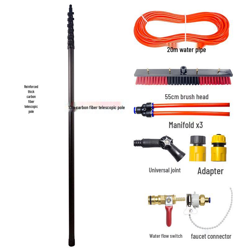 Набор для чистки солнечных панелей и окон 20-60 футов