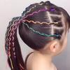 Принцесса веревки пряди милые африканские косички разноцветные косички для волос ленты для девочек DIY хвостик