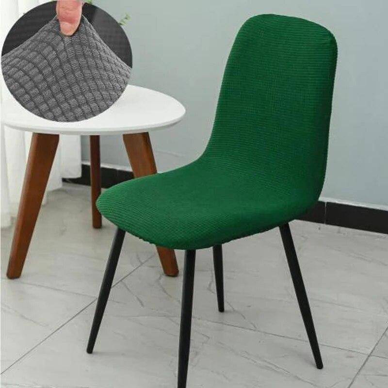 High Quality Multi-color Thickened Elastic Chair Cover Universal Curved Dining Chair Cover All Inclusive Backrest Integrated Set