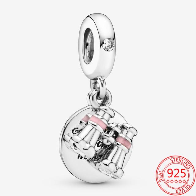 Подлинный 925 стерлингового серебра кулон в виде кошек и сердец, модный браслет в виде змеи, серебряный шарм для женщин, ювелирные изделия в подарок