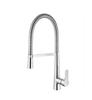 Hot Sale Chrome Flexible Spring Kitchen Faucet with Pull Down Sprayer Brass 360 Degree Rotation Kitchen Sink Faucet