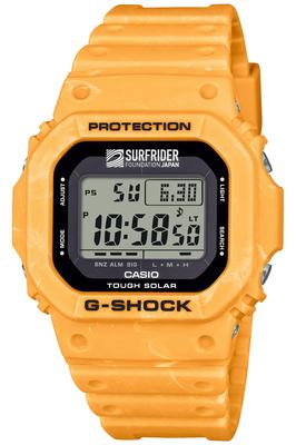 Часы экологически чистая модель-коллаборация SURFRIDER FOUNDATION JAPAN Tough Solar Желтый [Casio] G-Shock [Используемые материалы] G-5600SFJ-9JR Мужские