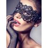 Sexy Adult Women's Lace Mask for Halloween Masquerade and Lingerie Parties - Half Face, Openwork Design