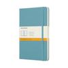 Moleskine Notebook Classic Notebook Hardcover Ruled Large Size Wide X 21cm Leaf Blue QP060B35 (13cm Long)