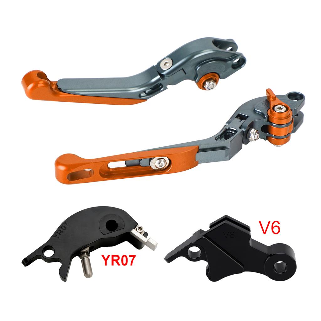 Adjustable Clutch Brake Lever fit for YAMAHA XSR900 XSR900GP MT-09 24-25 Orange