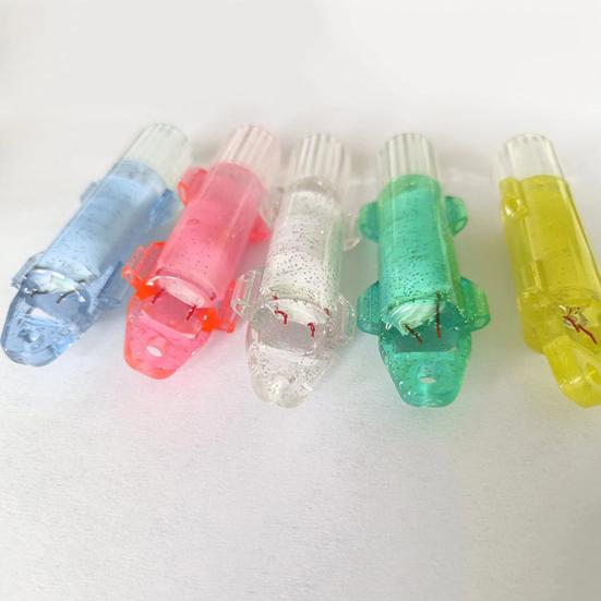 Водонепроницаемый портативный светодиодный фонарь на батарейках с высокой яркостью, погружной, для привлечения рыбы, мини, многоцветный, подводный, для привлечения рыбы