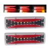 2PCS 12V/24V 42 LED Dynamic Car Truck Tail Light Turn Signal Rear Brake Light Reverse Signal Lamp For Trailer Lorry Bus Campers