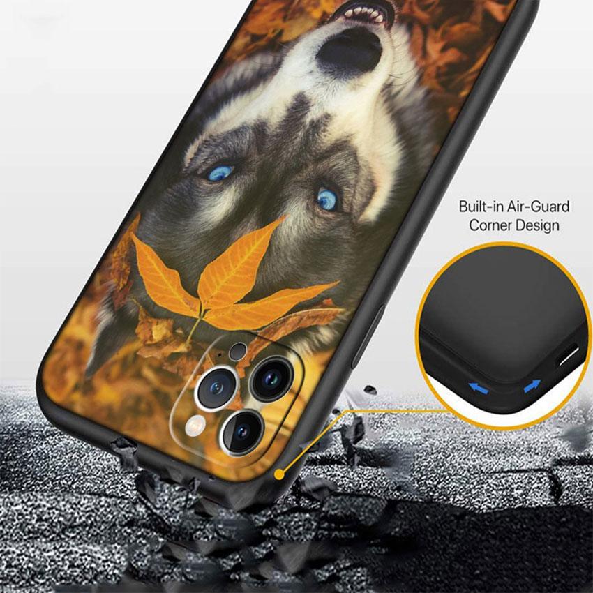CJ66 Husky Puppy Dog Soft Shell Phone Case for Redmi Note 10 11 12 Pro Max 10S 10C 10T 11A 11S 12S 12C