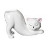 Cartoon Cat Flower Pot Ceramics Creative Porcelain Flower Vase for Patio Desktop Ornament Home Decoration Courtyard Bedroom