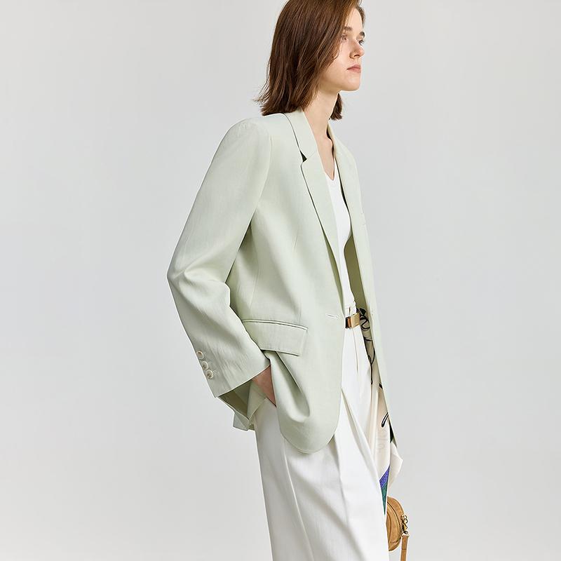 LILY linen Morandi suit jacket