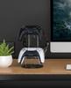 MoKo Controller Stand Ps5 PS4 Storage Rack Acrylic Headphone Holder Game Controller Stand Tabletop Translucent Black Base with Charging Hole Interior