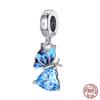 Fashion S925 Silver Colorful Butterfly Dragonfly Hummingbird Spring Series Charms Beads Fit  S925 Original Bracelet Jewelry