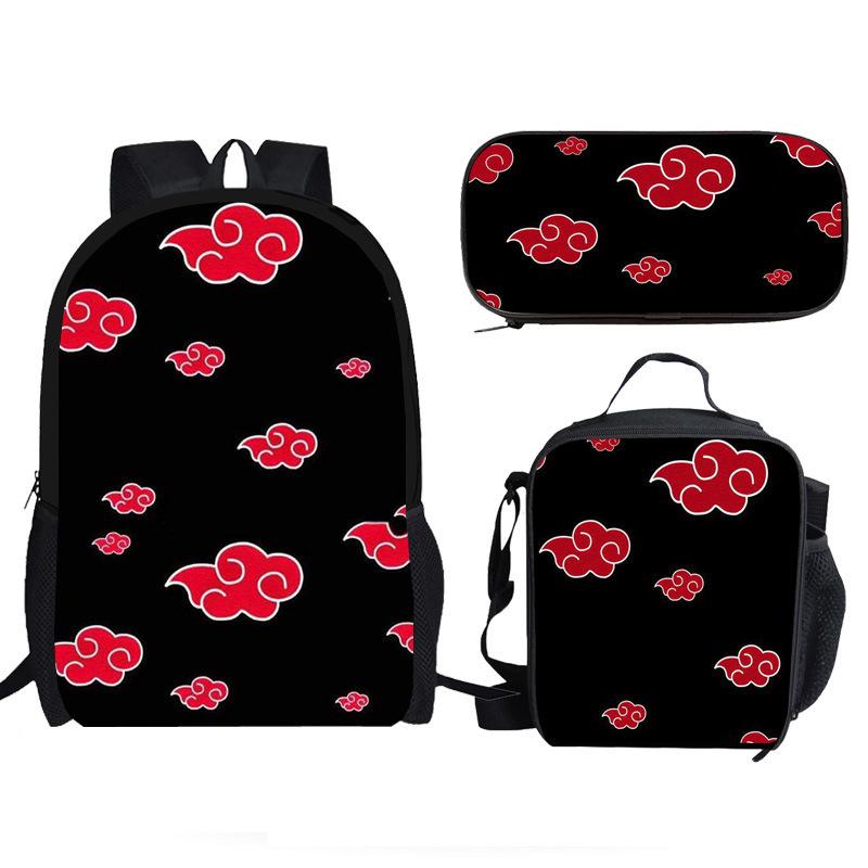 Naruto Naruto Surrounding Primary School Bag Cartoon Animation Backpack Satchel Pencil Case