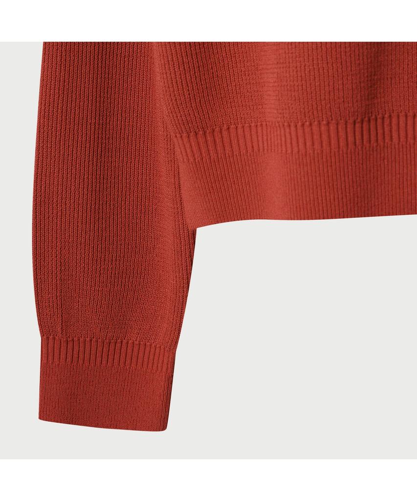 IRO Pulse Raglan Basic Long Sleeve Sweater - Red