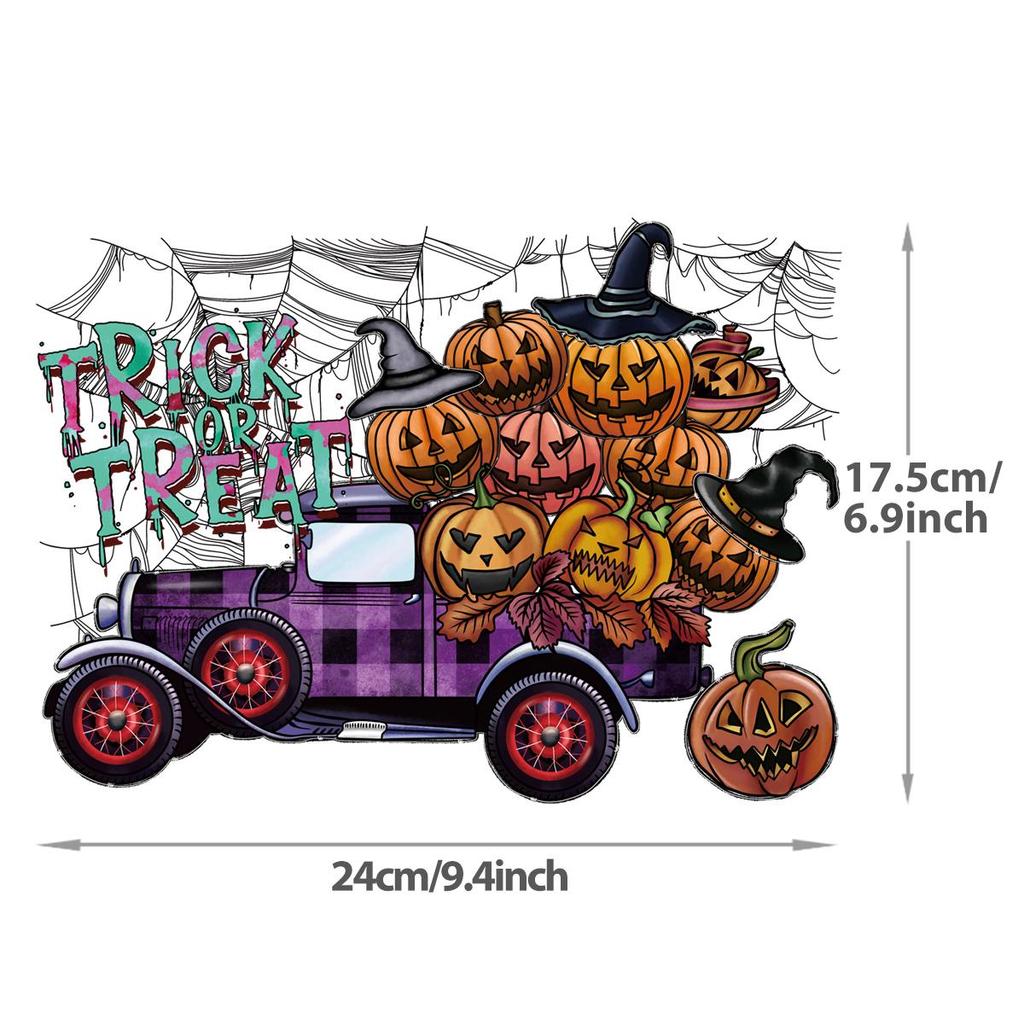 Calaveras De Calabaza De Halloween, Transferencia De Calor Para Sudaderas Con Capucha, Camisetas, Pegatinas Para Ropa, Pegatinas Térmicas Diy