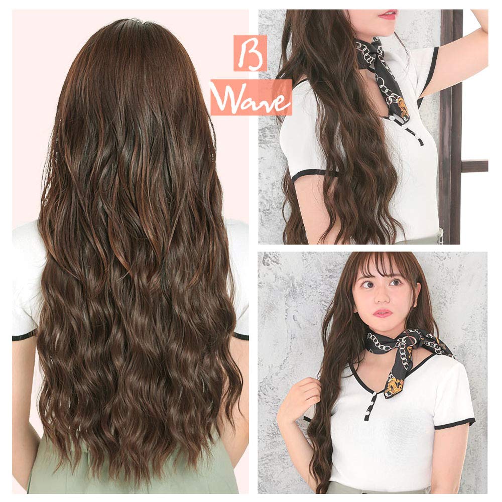 AQUADOLL Muse Long Hair Wig with Extensions, 3 Types of Arrangement, A. Curl, DBR. Deep Brown (wgt808-A-DBR)