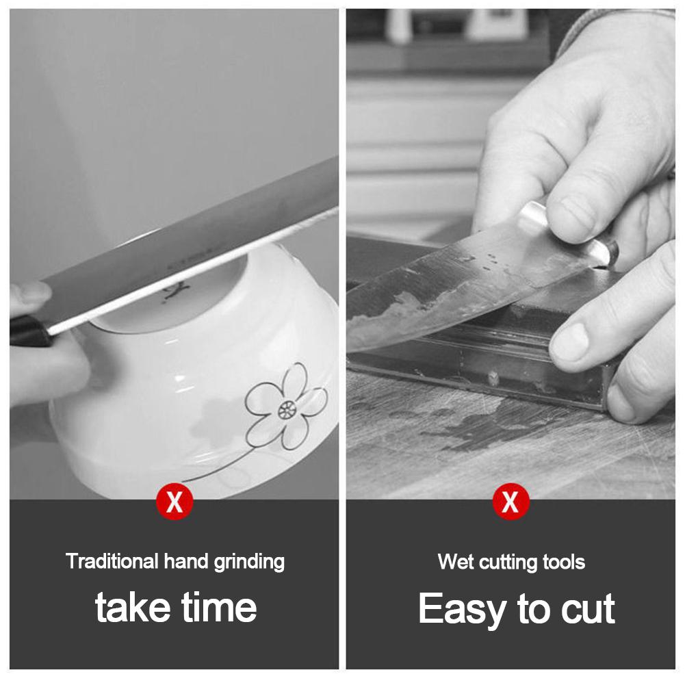 Электрическая точилка для ножей, Двусторонняя точилка с подставкой, Защитная крышка, Мощный мотор, Профессиональная электрическая точилка для ножей, Подарок другу