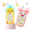 Baby Musical Mobile Phone Cartoon Teether Phone with Sound & Light Telephone Electronic Toy Eucational Learning Toys Baby Gifts