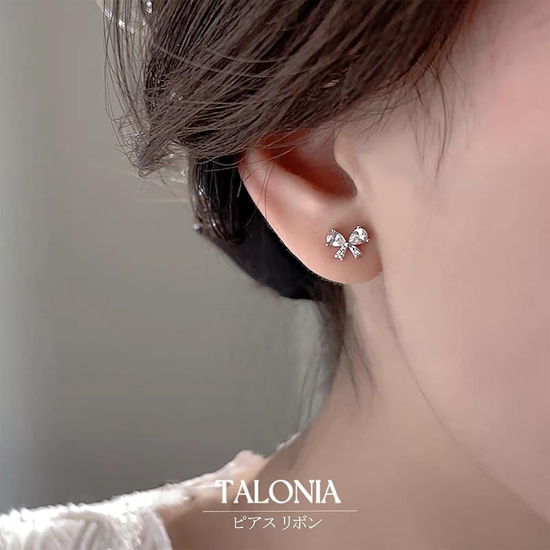 Серьги TALONIA женские серьги Совместимы с аллергией на металл Серьги-ленты Leave it on из циркония Серьги из чистого серебра с платиновым покрытием Популярность