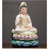 1PCS18x17x25cm Ceramic Guanyin Bodhisattva Buddha Statue Shakyamuni Bodhisattva Ksitigarbha King Worship Ornament