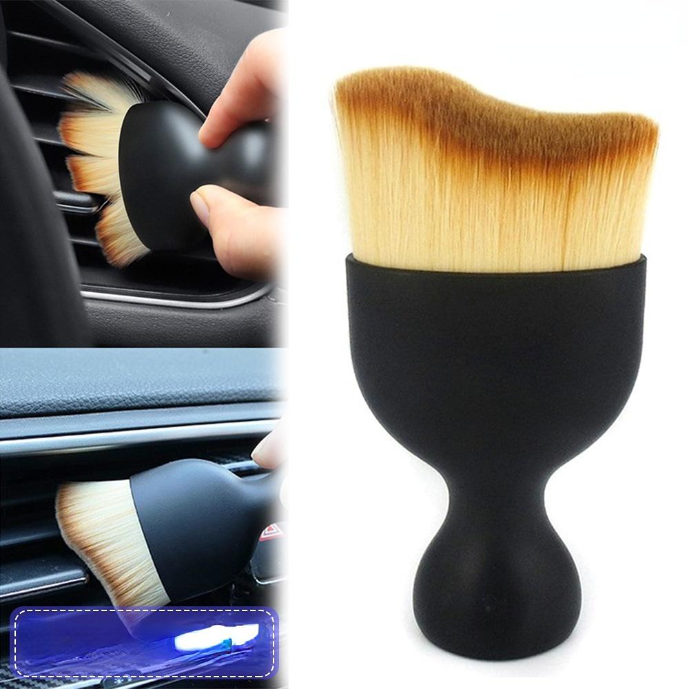 1 шт., мягкая щетка для чистки салона автомобиля, приборная панель, воздуховыпускное отверстие, удаление пыли, домашний офис, детализация, чистые инструменты