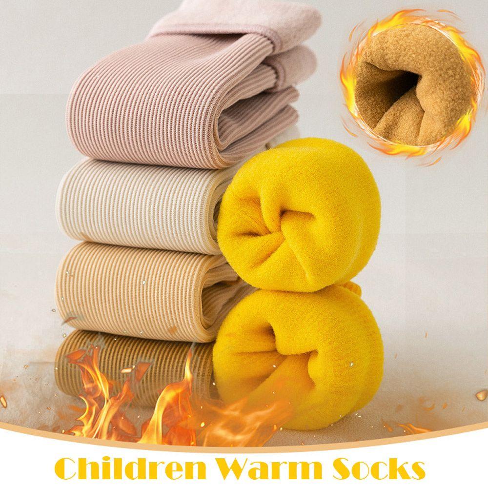 Free Size Winter Casual Children Thicken Sleeping Warm Hosiery Velvet Snow Socks Home Floor Socks