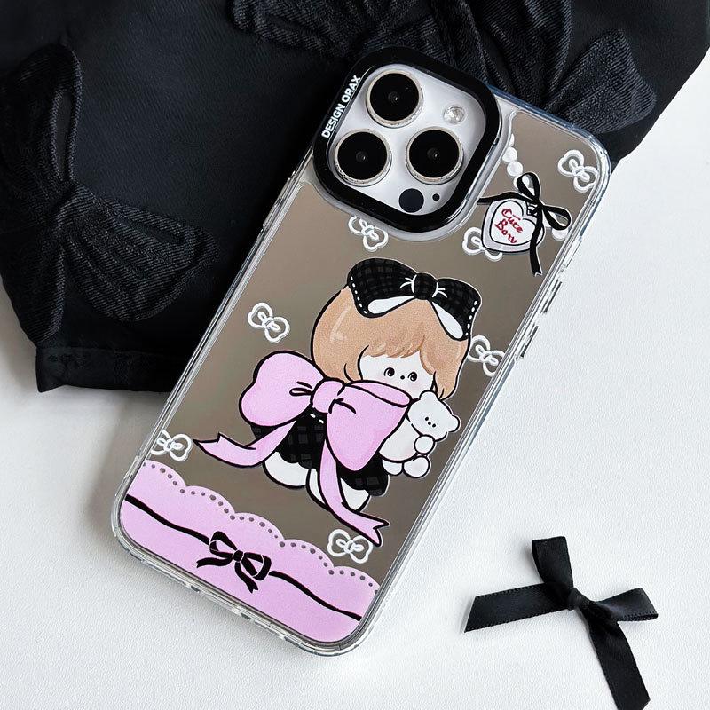 Чехол для мобильного телефона Apple Zhitai - 16ProMax Браслет 14 Три-в-одном Зеркало для iPhone 15/14Pro