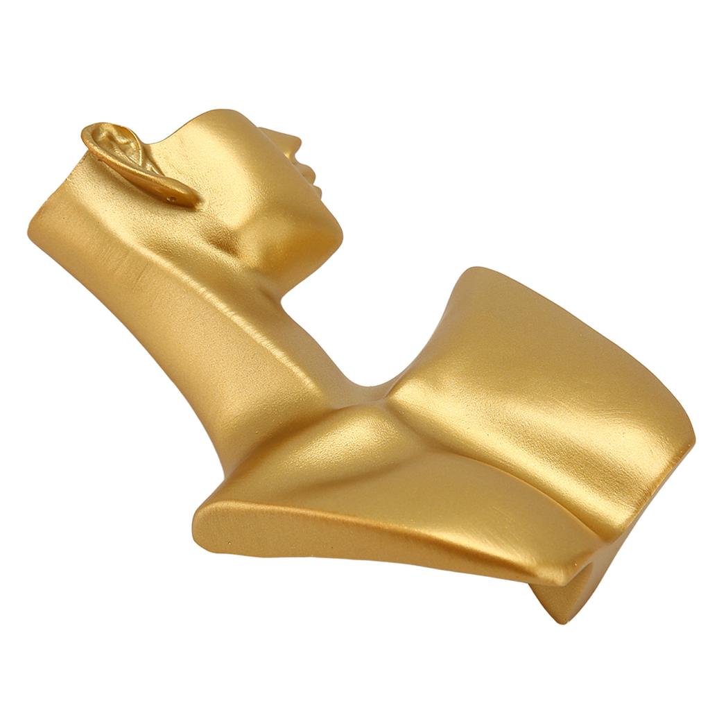 Golden Jewelry Display Bust Resin Elegant Necklace Earrings Display Mannequin Stand for Jewelry