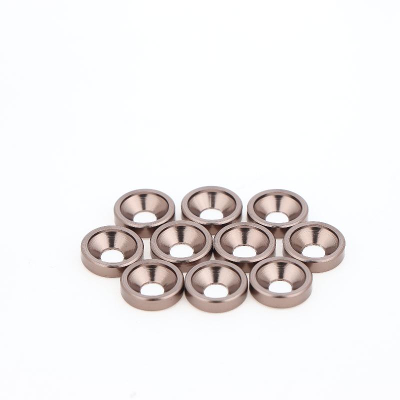 10Pcs M3 Colourful Aluminum Alloy Anodized Countersunk Head Bolt Washers Gasket For 1/10 Rc Car