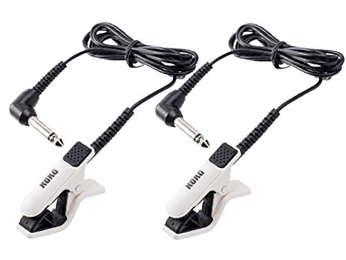 KORG Contact Microphone Set of 2 CM-300 White/Black CM-300-WHBK