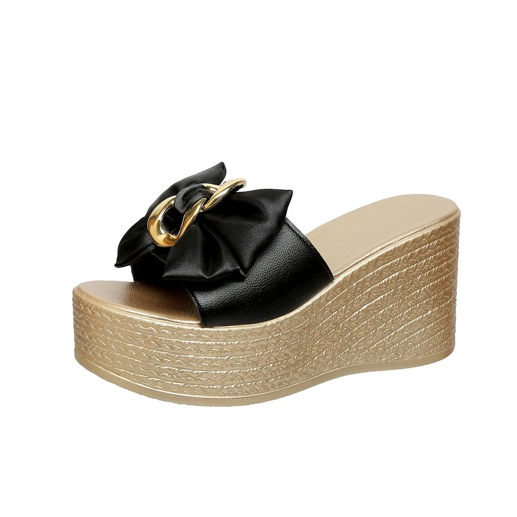 Модные женские шлепанцы на платформе 2025 Новые летние туфли на танкетке Женская мода Уличные шлепанцы Тренд Легкие сандалии Пляжные шлепанцы Женские